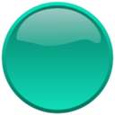 Button seagreen icon