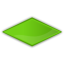 Diamond green icon