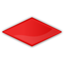 Diamond red icon