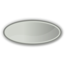 Oval grey icon