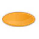 Oval orange icon
