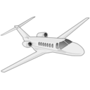 Transportation plane business jet icon