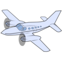 Transportation plane cessna icon