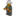 People block figure fireman icon 16x16
