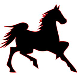 Animals horse flame outline icon 256x256