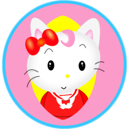 Animals kitten cute toon character icon 256x256
