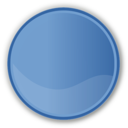 Circle blue icon 256x256
