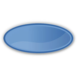 Oval blue icon 256x256