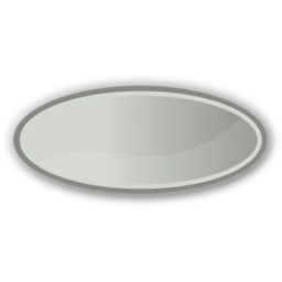 Oval grey icon 256x256