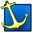 Anchor over background icon 32x32