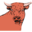 Animals bull head icon 32x32