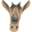 Animals goat head icon 32x32