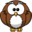 Animals owl icon 32x32