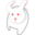 Animals rabbit face icon 32x32