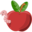 Food worm in apple icon 32x32