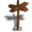 Sign crossroads icon 32x32
