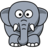 Animals elephant icon 48x48