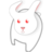 Animals rabbit face icon 48x48
