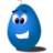 Food egg blue icon 48x48