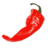 Food peper cayenne red chili pepper icon 48x48