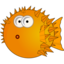 Animals blowfish icon 64x64
