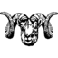 Animals ram dall sheep ram stylized icon 64x64
