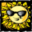 Sun wearing shades icon 64x64