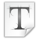 Application font ttf icon