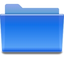 Folder blue icon