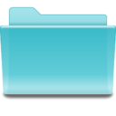 Folder cyan icon