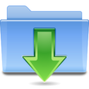 Folder downloads icon