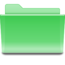 Folder green icon 128x128