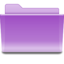 Folder violet icon