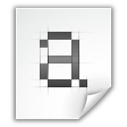 Application font bdf icon 256x256