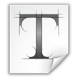 Application font ttf icon 256x256
