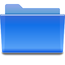 Folder blue icon 256x256