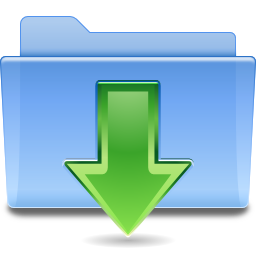 Folder downloads icon 256x256