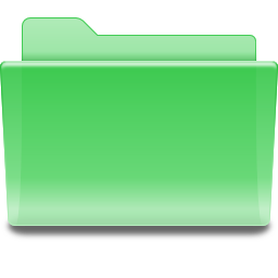 Folder green icon 256x256