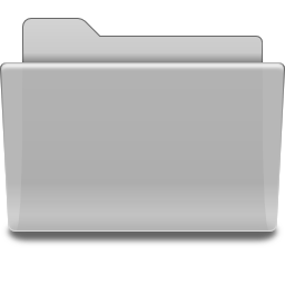 Folder grey icon 256x256