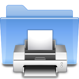 Folder print icon 256x256