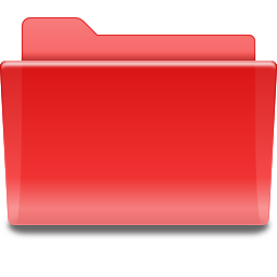 Folder red icon 256x256