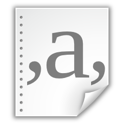 Text csv icon 256x256