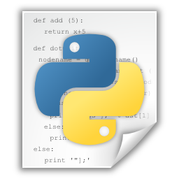 Text python icon 256x256