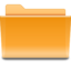 Folder orange icon 64x64