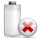 Battery missing icon 128x128