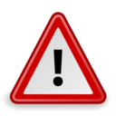 Dialog warning icon