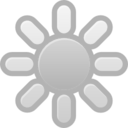 Display brightness low icon