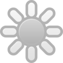 Display brightness off icon