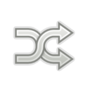 Media playlist shuffle icon