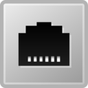 Network ethernet connected icon